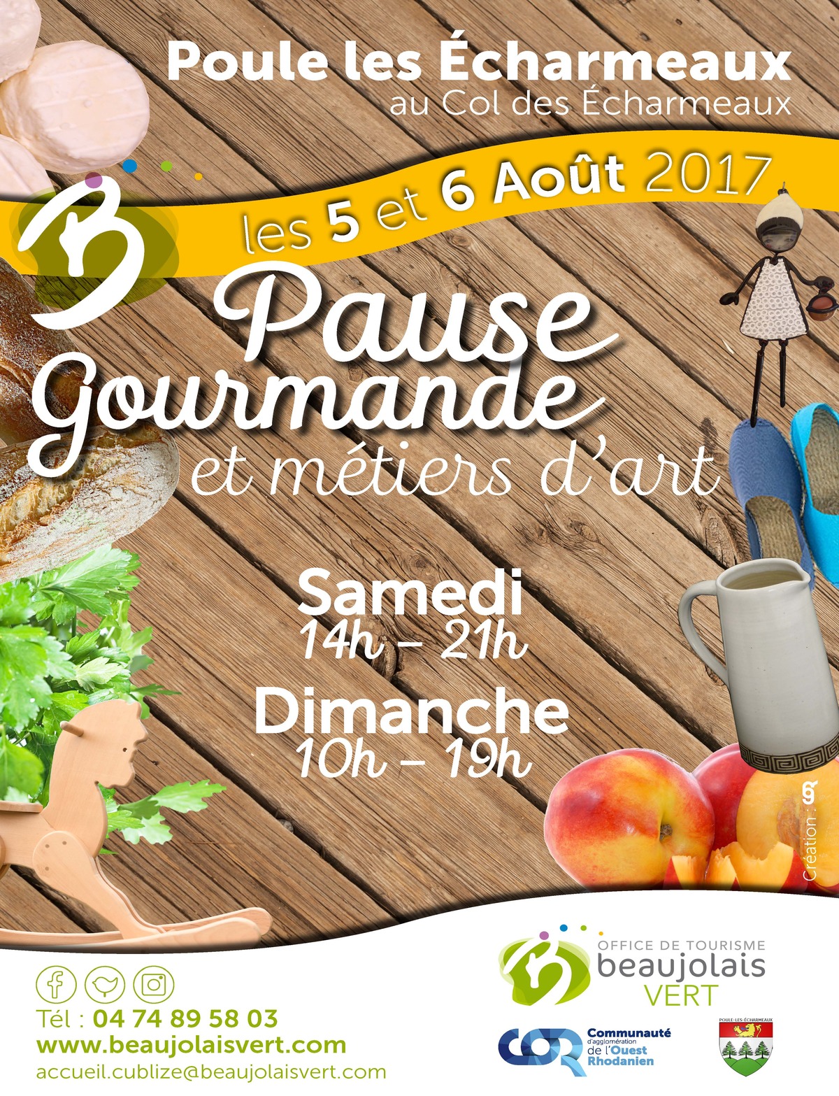 affiche pause gourmande